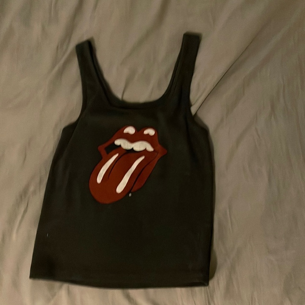 XS grey rolling stones tank top